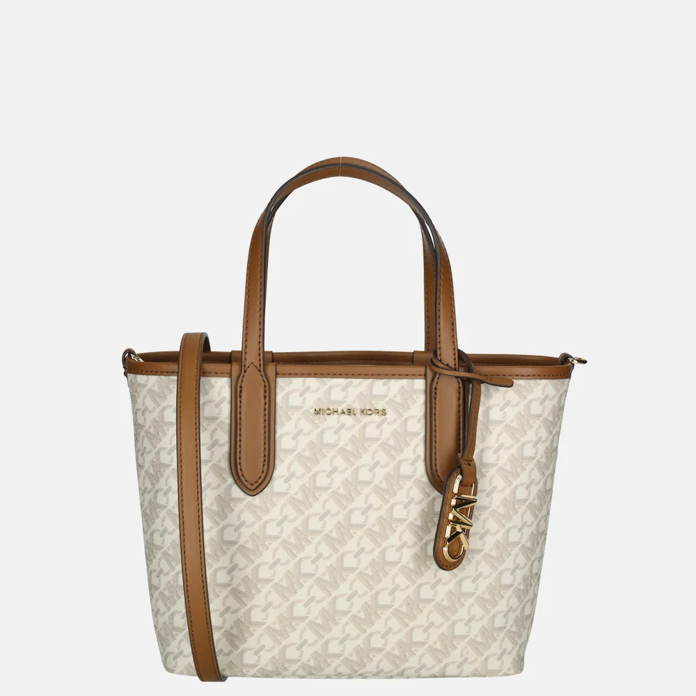 Michael Kors Eliza handtas XS vanille luggage bij Duifhuizen